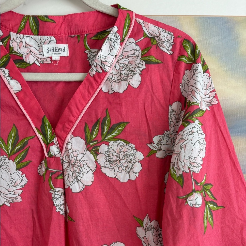BEDHEAD Sleep Dress Peony Print Cotton - Large - Picture 2 of 8